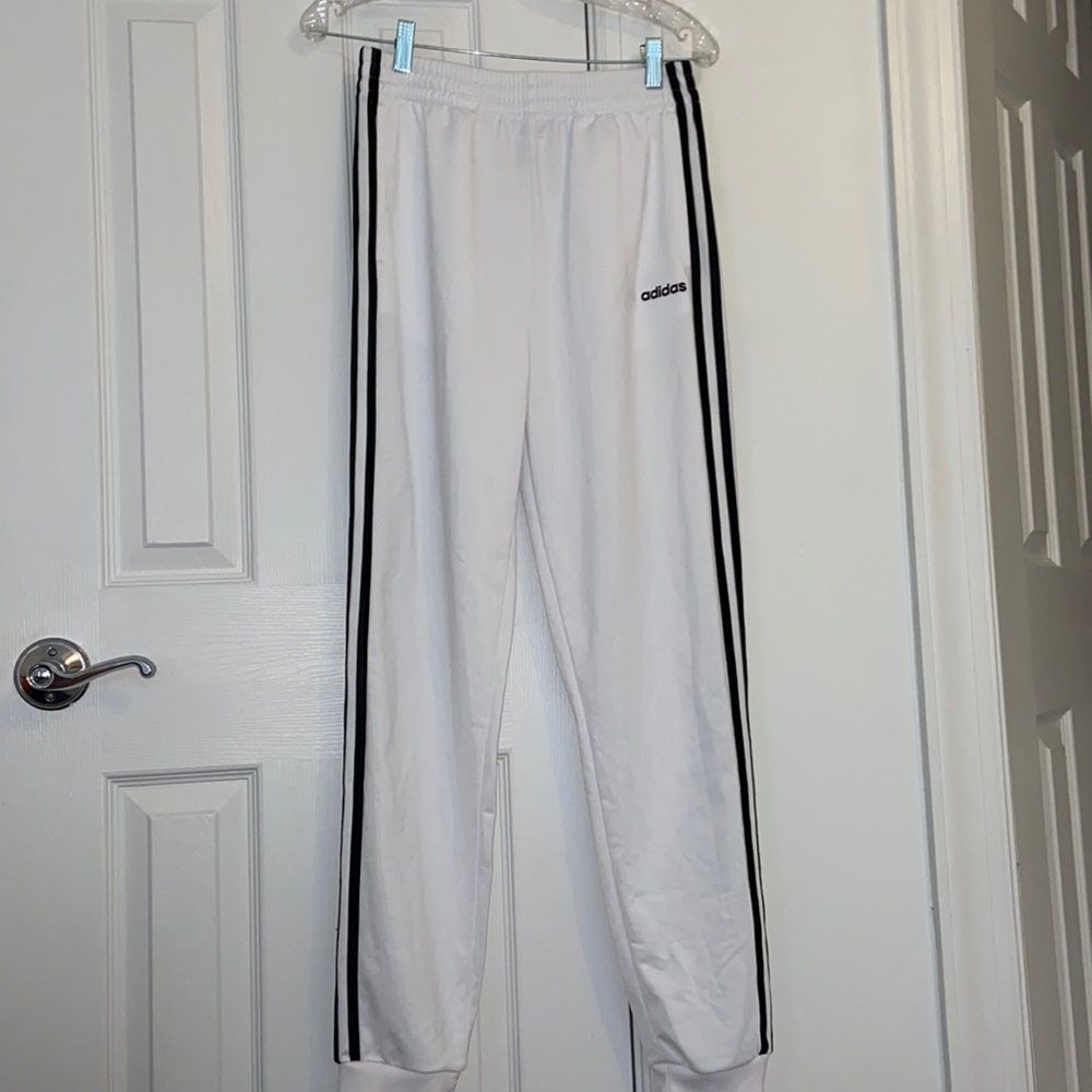 White Adidas Joggers